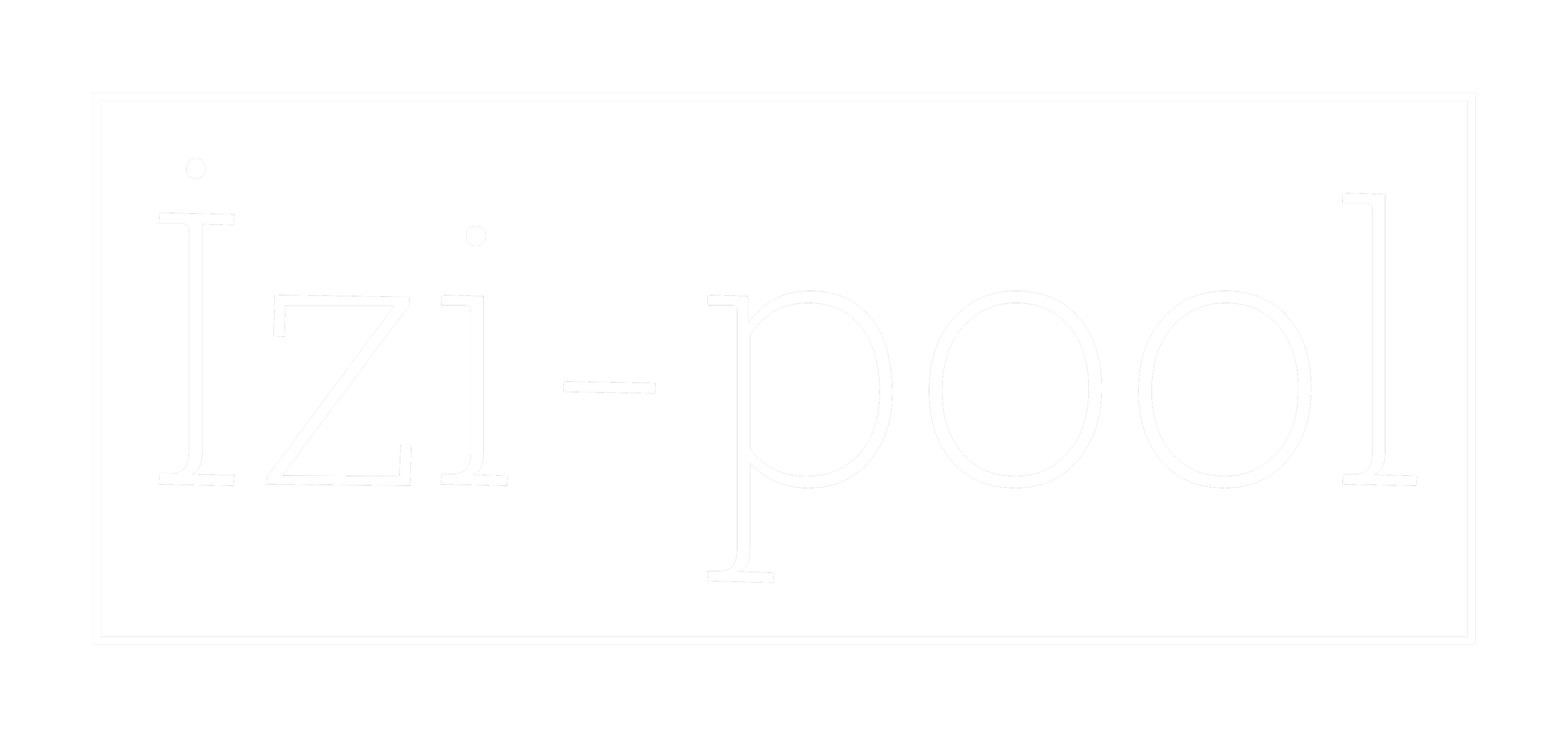 IZI Pool Zwembadbouwers wit logo transparant